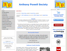Tablet Screenshot of anthonypowell.org