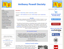 Tablet Screenshot of anthonypowell.org.uk